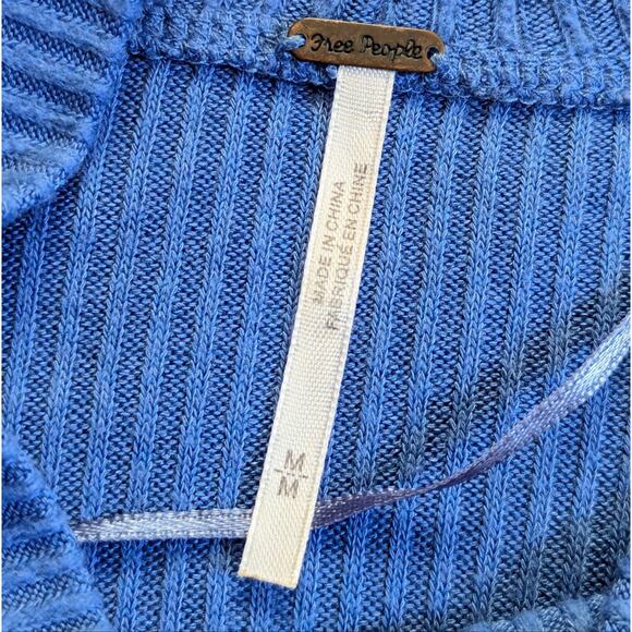 Free People Prism Switch Nordic Waffle Knit Ribbed Mock Neck Long Sleeve Shirt - Picture 3 of 6